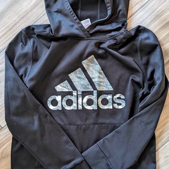 adidas | Shirts & Tops | Adidas Kids Black Hoodie | Poshmark